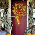 thumbnail image 2 of 23 Inch Artificial Autumn Fall Wreath Fall Door Wreaths Autumn Wreath Fall Wreaths Farmhouse Wreaths Thanksgiving Decor for Front Door, 2 of 5