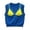Blue, variant on Women's Sweater Vest 3D Bra Print Knit Outer Wear Sleeveless V Neck Knit Tops Casual Loose Fit Clothes