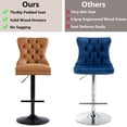 thumbnail image 5 of MIKIBAMA Modern Bar Stools PU Swivel Barstools Adjusatble Seat Height from 26-33 Inch, Set of 2, 5 of 6