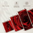 thumbnail image 6 of Elephant Stock Damp Red Rose Wall Art - Horizontal Multi Panel Canvas - Living Room Wall Decor - Floral And Botanical Multi Panel - Red And Black Decor - 55" x 24", 6 of 8