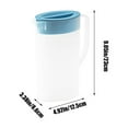 thumbnail image 3 of JingChun Large Plastic Straining Pitcher with Lid, Clear Water Carafe Jug Ice Tea Juice Beverage Pitcher with Handle Measurement for Ice Tea, Lemonade, Party, 3 of 6