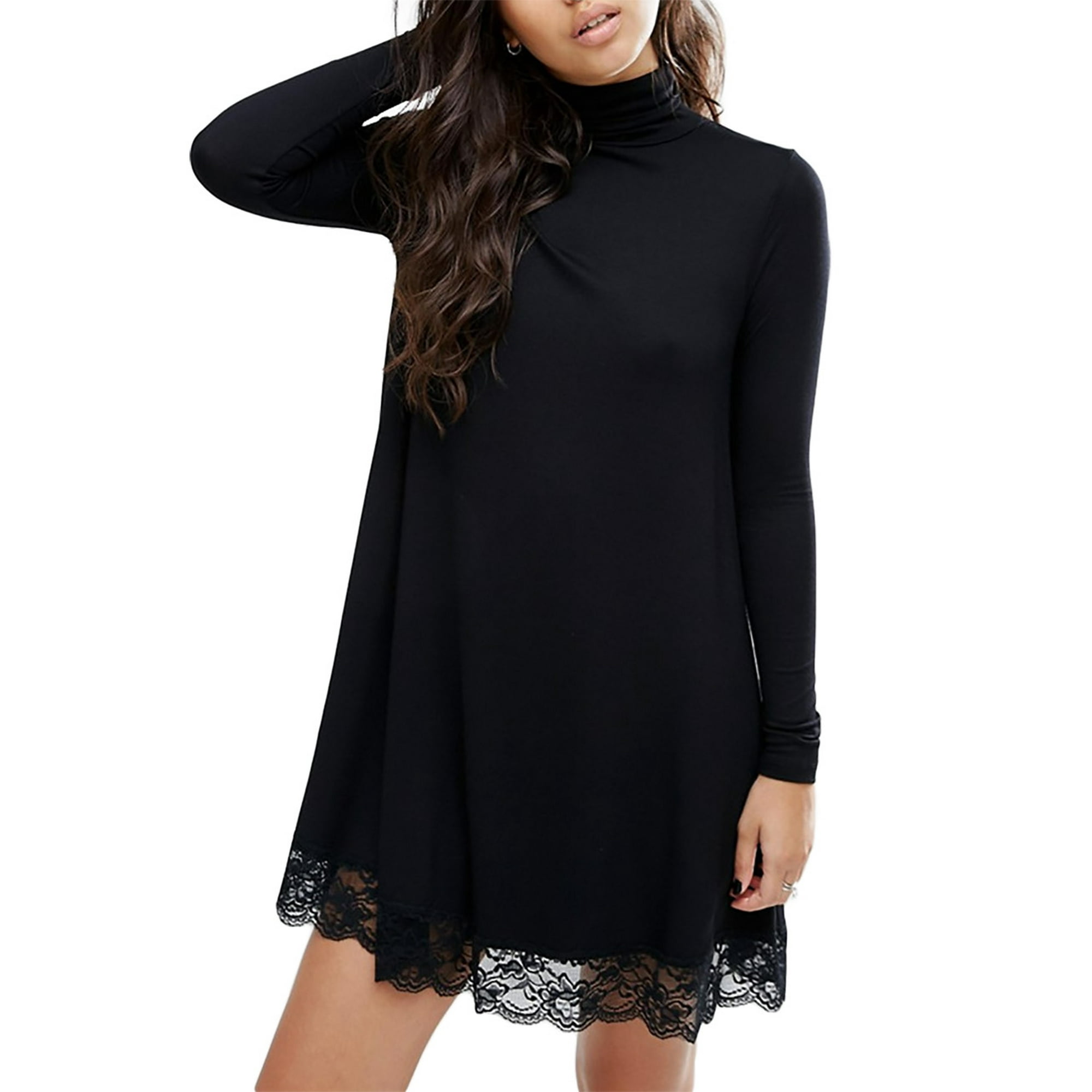 Black loose turtleneck new arrivals