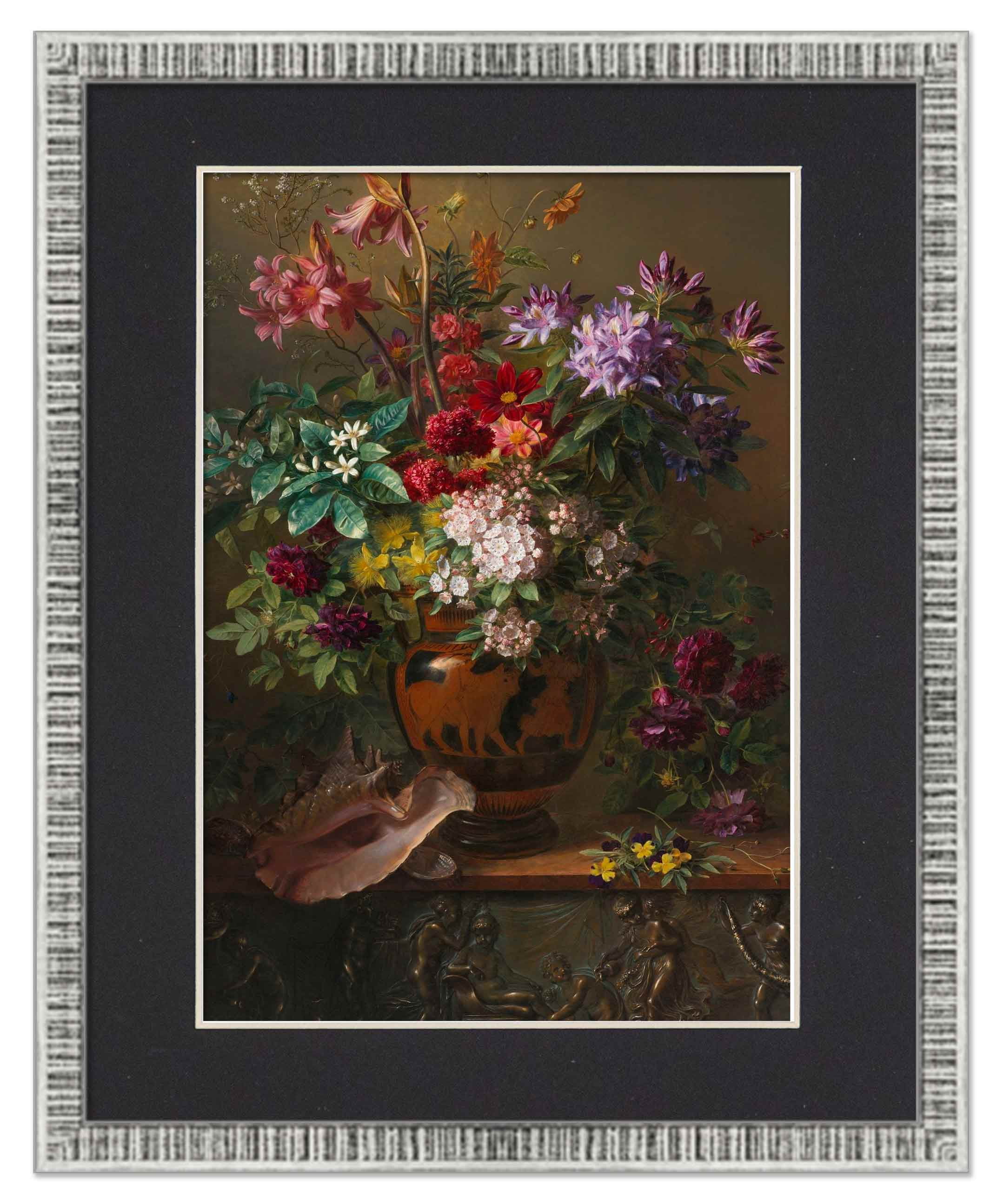 16x20 Frame Silver With Black Picture Mat For 16x20 Photo - Silver 18x24 Frame To Display Print or