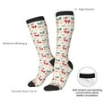 thumbnail image 4 of Fuzoiu Retro bows Print Adult Stockings,Crew Socks,Unisex Fashion Socks, Casual Sports Socks,Comfortable Crew Socks for Everyday Wear and Sports, 4 of 6