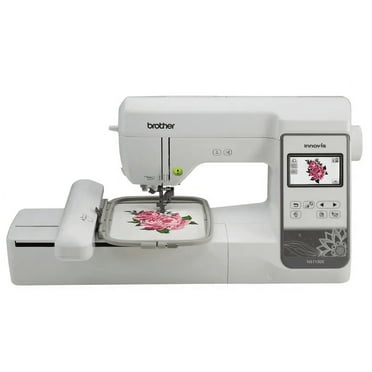 Brother NS1150E 5x7 Embroidery Machine USB, Threader & Trimmer, 138 Designs, 140 Frames, 11 Fonts, Buttonholes, Color Screen Edit Designs Lettering
