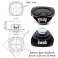 thumbnail image 3 of Audio 2Pcs 66MM 4 Ohm 25W Full Range Speaker Rubber Side NdFeB Magnetic Mini Portable Loudspeaker Sound Home Theater, 3 of 4
