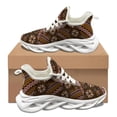 thumbnail image 1 of Zapatillas de baloncesto con diseño de flor de hibisco polinesio, nuevas zapatillas para correr al aire libre de tendencia urbana, cómodas zapatillas con cordones, 1 of 6