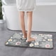 thumbnail image 5 of Xihbxyly Ofertas de Almacén En Oferta Alfombrilla En Fibra Impregnada de Fibra Índigo, Absorbente, Dormitorio, Antideslizante, Flocada, En Estampado de Crisantemos, 5 of 6