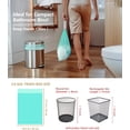 thumbnail image 4 of RYTHGF-Small Trash Bag, 2 Gallon Trash Bag Drawstring Compostable Trash Bags, 50 Count Small Garbage Bags Bathroom Trashbags Compost Bags Waste Basket Liners for Bathroom, Office, Pet (Green), 4 of 4