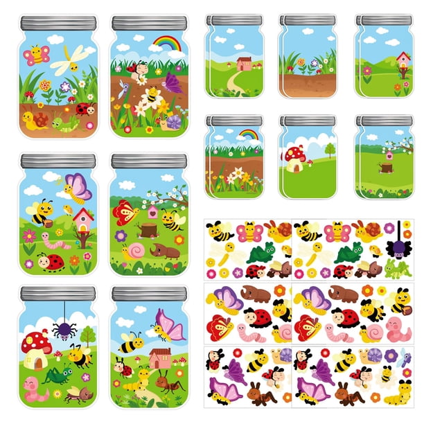 Craft Kit Hedeey Summer Insect Bugs - Papel para niños (12 unidades)