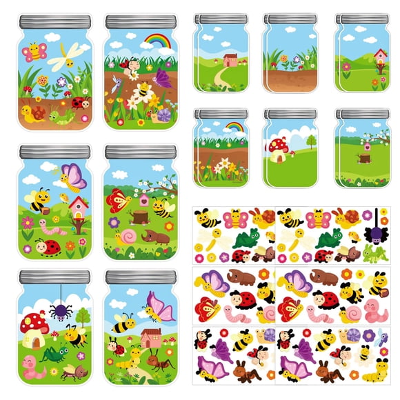 Craft Kit Hedeey Summer Insect Bugs - Papel para niños (12 unidades)