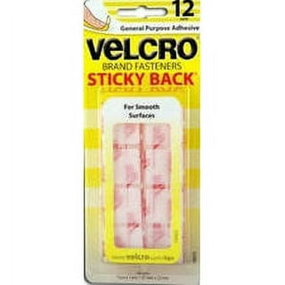 VELCRO 90073 Sticky Back Pre-cut Squares 12 Sets White for sale online