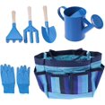 thumbnail image 5 of Un juego de 6 herramientas de jardinería infantil - con bolsas robustas, aspersores, guantes, palas, herramientas de jardinería infantil. azul Zefei Wu 9024735021254, 5 of 5