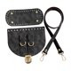 thumbnail image 3 of Kit de tejido de bolsos de cuero sintético para hacer bolsos, bolsos cruzados y carteras. Negro, 3 of 9