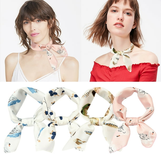 4PCS Women Neck Scarf Fashion Decorative Professional 4PCS Women Neck Scarf Fashion Decorative Professional