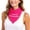 Hot Pink, variant on Custom Bandana With Your Text Logo Photo DIY Silk Scarf Versatile Bandana Design Your Own Customized Neck Gaiter Red One Size
