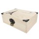 thumbnail image 3 of Caja de almacenamiento con cerradura, caja de madera Caja de almacenamiento de madera de escritorio vintage Caja de madera de escritorio Rendimiento confiable, 3 of 8