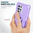 thumbnail image 4 of Nalacover Slim Case For Samsung Galaxy S22 Ultra,Luxury Hybrid Hard PC and TPU Rugged Bumper 3-In-1 Rotatable Magnetic Ring Kickstand Four Corner Guard Shockproof Anti-Scratch Back Phone Cover.Purple, 4 of 8