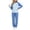 Blue, variant on Amidoa Girls 2 Piece Outfits Fall Winter Clothes Long Sleeve Top and Casual Pants Kids Clothing Sets Blue Size 14-15 Years