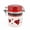 Ladybug 25 oz, variant on STP GOODS Provence Ceramic Storage Jar with Lid 25 fl oz (750 ml) Kitchen Canister Food Storage Container for Food Sugar Spice Organizer Jars, Purple and White