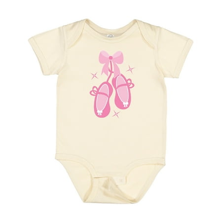 

Inktastic Ballerina Pink Ballet Slippers Gift Baby Girl Bodysuit