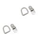 thumbnail image 4 of Riwesomey Amarres de anillo en D Anillos de amarre resistentes a la corrosión Fácil instalación Gancho de carga Remolques Camiones Furgonetas Plata 2piezas, 4 of 6