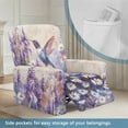 thumbnail image 3 of HELLHERO Hummingbird Daisy Print Recliner Couch Covers Slipcovers 4 Piece Recliner Cover 1 Seat Extra Large Furniture Protector for Reclining Sofa, 3 of 8