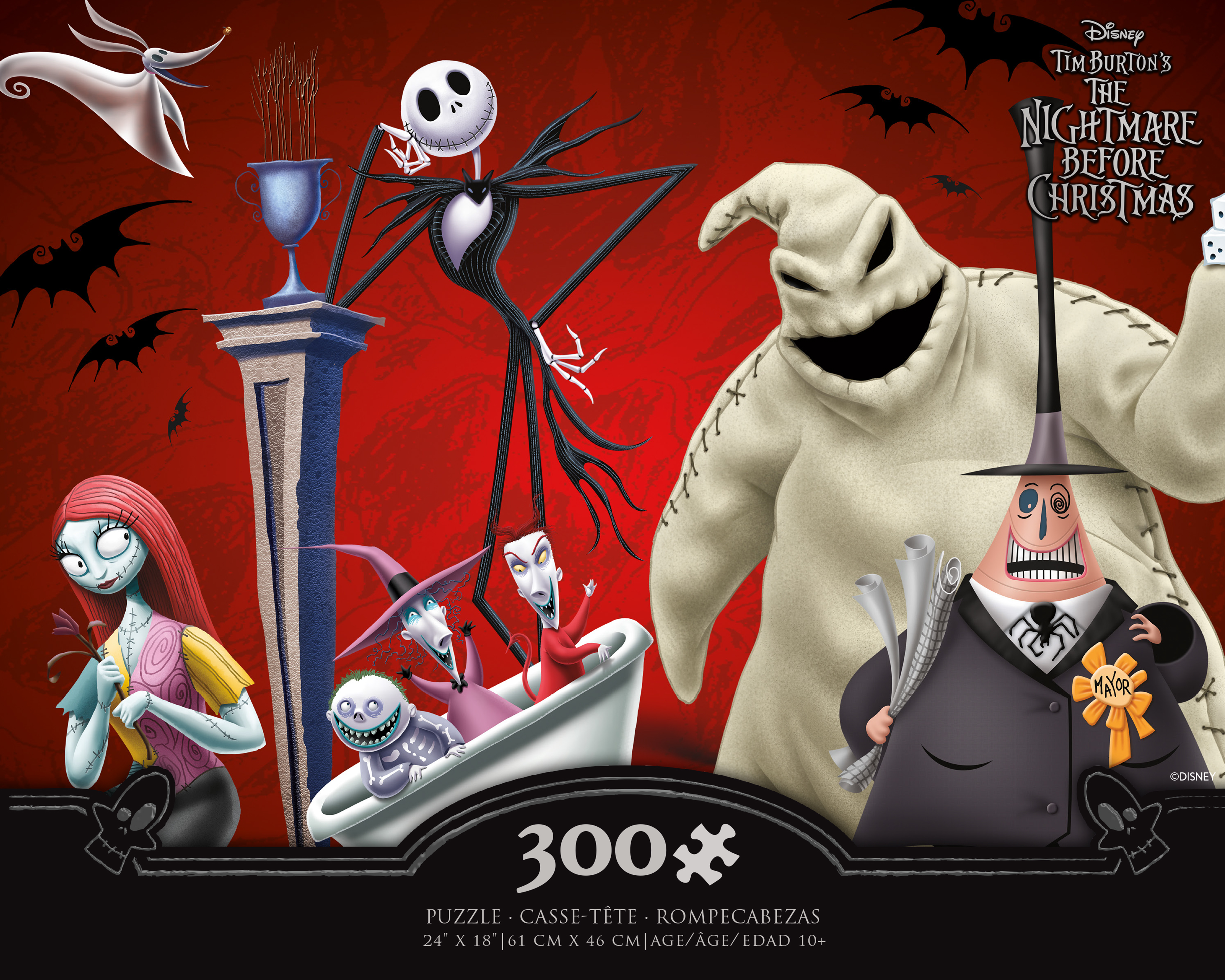 Ceaco - The Nightmare Before Christmas - Oogie Boogie Bash - 300 Piece Jigsaw Puzzle