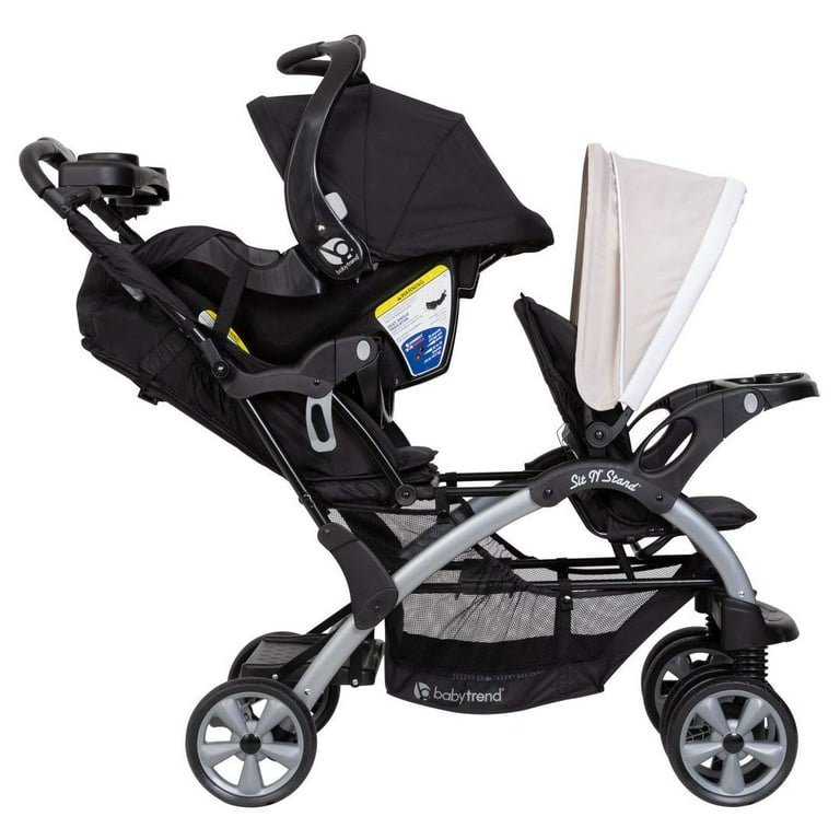 Sit and stand top double stroller baby trend