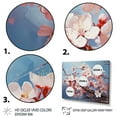 thumbnail image 3 of Designart "Blossom Expressionist Apple Burst II" Apple Blossom Floater Framed Wall Art Living Room, 3 of 7
