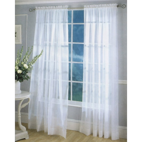 LORRAINE HOME FASHIONS Monte Carlo Panneau de Fenêtre Ajusté Super Grand, 120 par 84 Pouces, Ivoire Antique, Ensemble de 2