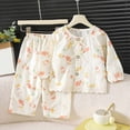 thumbnail image 2 of CAUYDY 5T 6T 7T 8Y 9Y 10Y Child Girl Pajamas Kids Gift Long Sleeved Shirt Elastic Waist Pants 2PCS Set Girls Fall Winter Outfits Sizes 8-9 Years,Light Pink, 2 of 5
