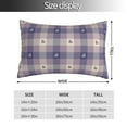 thumbnail image 4 of Kll Heart Check Plaid Pillow Covers Envelope Closure,Super Soft And Cozy Fuzzy Fleece Pillow Case Cover 16"X24", 4 of 9