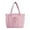 Pink, variant on Wandering Nature Puffer Tote Bag with Cup Holder & Laptop Compartment & Trolley Sleeve for Travel, Work, Nurse, Women