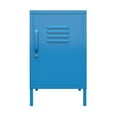 thumbnail image 3 of Novogratz Cache Metal Locker Style Living Room End Table, Bright Blue, 3 of 14