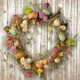 thumbnail image 2 of National Tree GAE30-18WEF 18 in. Easter Wreath With Eggs- Flowers & Twigs, 2 of 3
