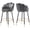 Gray, variant on Hausfame Modern Velvet Swivel Bar Stools Green (Set of 2)