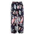 thumbnail image 6 of GZWYHT Wide Leg Pants,Flowy Pants,Women's Pajama Pants Comfy Printed Wide Leg Pants Bow Elastic Waist Long Pj Bottoms,Pajama Pants,High Waisted Pants,Palazzo Pants,Pink,One Size, 6 of 9