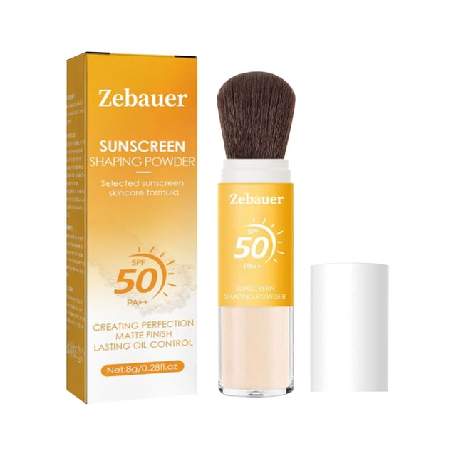 protector solar maquillaje protector solar spray crema de protección solar protector solar caraPolvo fijador de protección solar, 30ml, luz Natural y transpirable, Control de ac(Compre 2 y ahorre 10%)