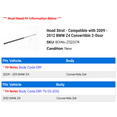 thumbnail image 2 of Hood Strut - Compatible with 2009 - 2012 BMW Z4 Convertible 2-Door 2010 2011, 2 of 2