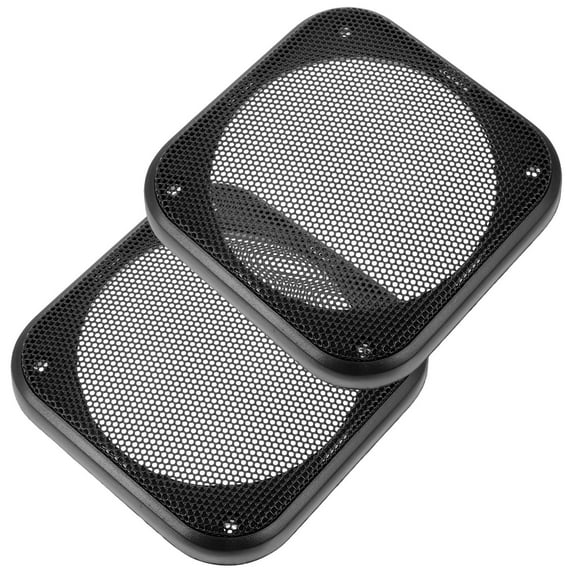 SOPOTUTU Black Metal Mesh Car Speaker Grill Cover for 4 Inch Speakers, 2 Pieces Protective Replacement