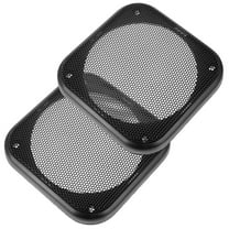 SOPOTUTU Black Metal Mesh Car Speaker Grill Cover for 4 Inch Speakers, 2 Pieces Protective Replacement