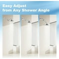 thumbnail image 4 of Shower Head Extension Arm, 6 in Shower Extension Arm with Locking Nut, Adjustable Height and Angle Shower Arm Extender, Universal G1/2 Connector for Fixed and Handheld ShowerHead, Chrome, 4 of 7