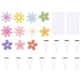 thumbnail image 1 of ColoMX 11pcs Coche Decoración interior Flower Air Fishener Clips de automóviles Flores encanto de carro, 1 of 7