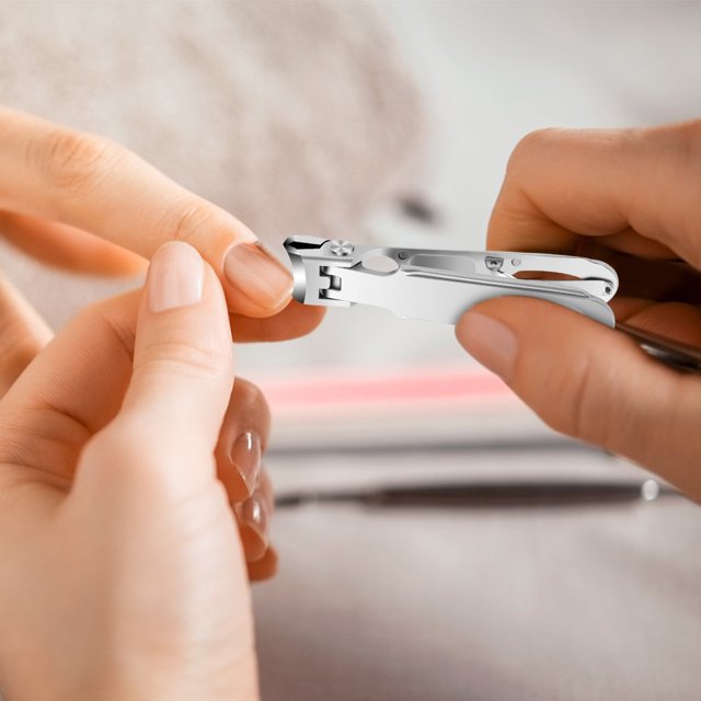 Hot6sl Ofertas Del Día Cortaúñas Cortaúñas para Uñas Gruesas Cortaúñas de Acero-Inoxidable y Recogedor para Hombres y Mujeres