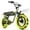 Green, variant on ESKUTE V101 Electric Bike for Adults & Teens 750W Peak 1500W, 28MPH, 48V 13Ah Battery, 16"x4.0" Fat Tire E-Bike, 7-Speed, Front Suspension, All-Terrain Ebike Black with Phonebag & Lock, UL2849