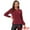 Vin Rouge, variante sur INSPIRE CHIC Blouse Élégante pour Femme de Bureau à Manches Longues à Encolure Goutte d'Eau