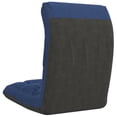thumbnail image 3 of vidaXL Chaise de Sol Pliante en Tissu Bleu, 3 of 5