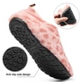 thumbnail image 5 of Ecetana Leopard Print Slippers for Women Indoor Barefoot Slippers Socks Furry Slip on House Shoes, 5 of 7