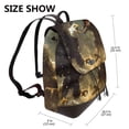 thumbnail image 2 of Gaeub Dinosaur Bald Eagle Print Women's Leather Backpack,Travel Laptop Backpack,Fashion Ladies Leather Backpack Bag for Travel,Leather Drawstring Daypack for Me, 2 of 4